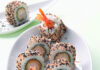 Black & White Shrimp-Rolls (California Roll mit frittierten Garnelen)