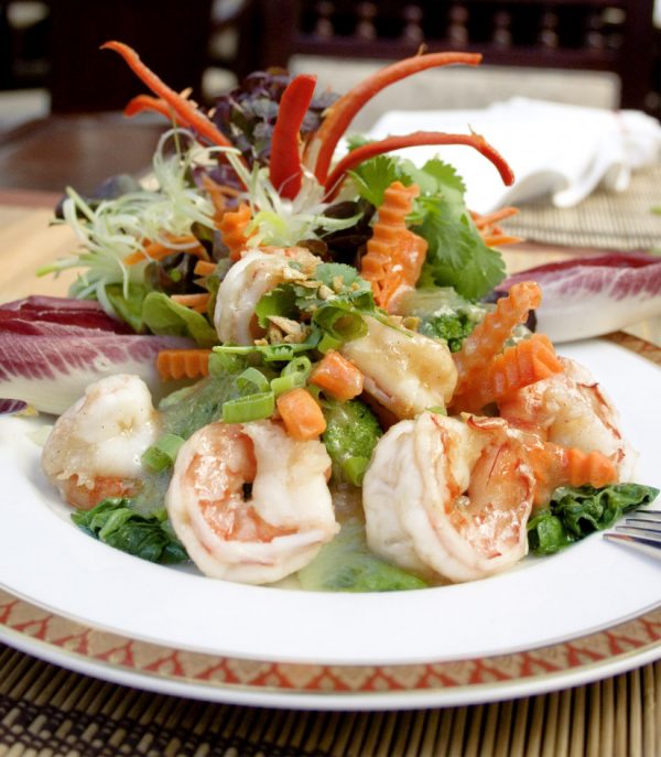 Suan Thai Knoblauchgarnelen 02 Knoblauchgarnelen / Kung KrathianSuan Thai im Ahlbecker Hof