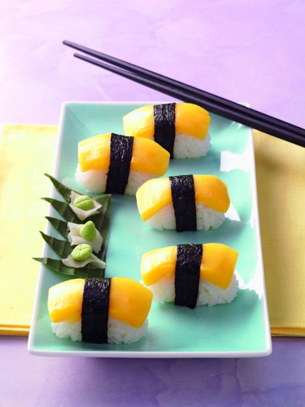 Sunshine-Sushi Sunshine Sushi (Nigiri Sushi mit Mango)