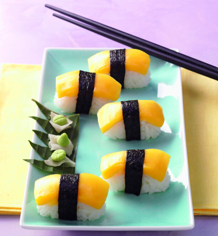 Sunshine Sushi (Nigiri Sushi mit Mango)