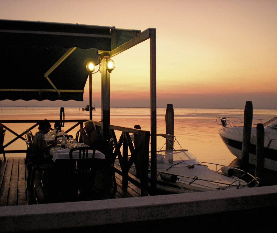 Sehnsuchtsorte Lagune Abendstimmung