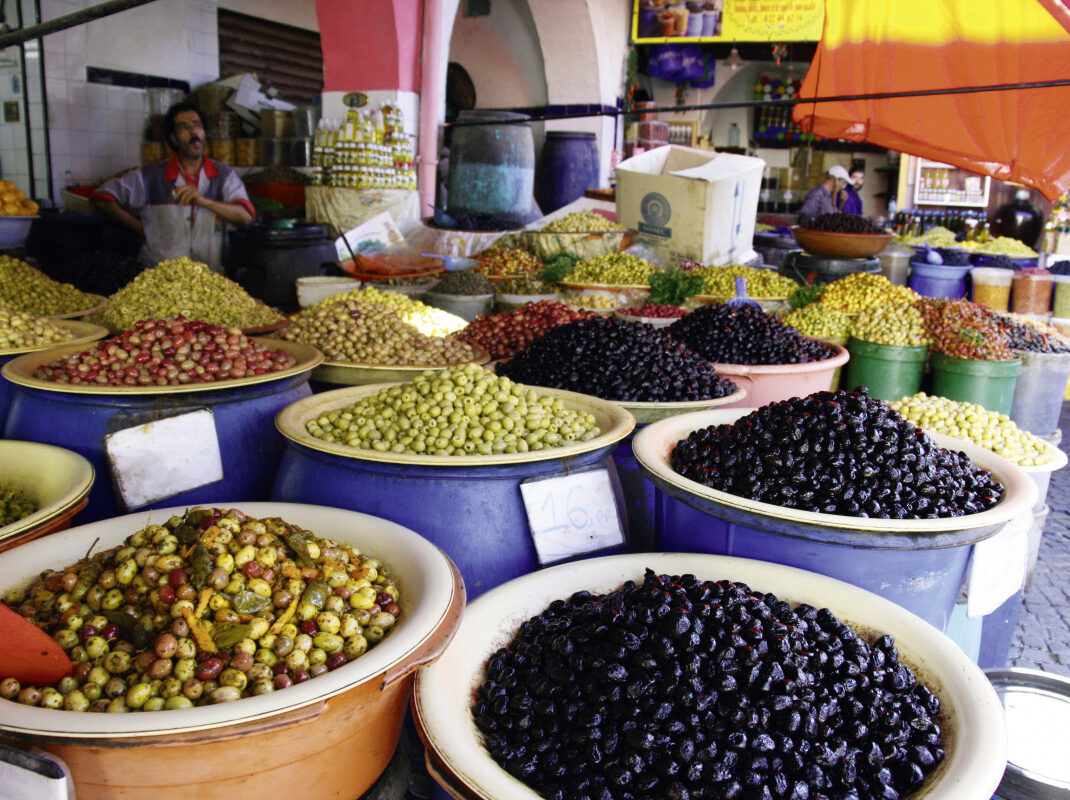 Sehnsuchtsorte Oliven Marokko Markt
