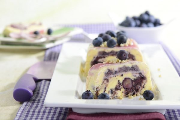 Blaubeer-Parfait - zuckerfreies Eis - Diabetiker geeignet