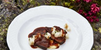 Rindsschultersteak mit geräuchertem Kartoffelpüree Boerna