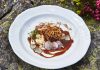 Geschmorte Schweinebacke mit Knollensellerie-Risotto Hulstone