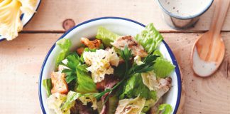 Tete de Moine AOP Rezept Caesars Salat