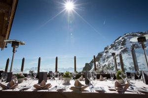 Ausblick von der Wedelhütte und dem Restaurant Albergo im Skigebiet Kaltenbach-Hochfügen