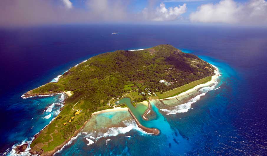 Seychellen aus der Vogelperspektive