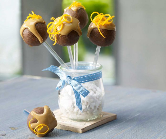 Schoko-Orangen-Cake-Pops ohne Backen