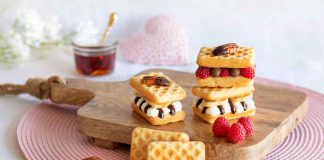 Banana-Split-Waffeln