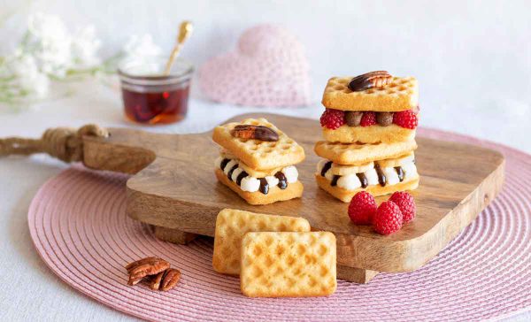 Banana-Split-Waffeln