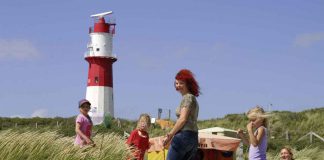 Borkum: Wind im Haar, Insel Deutschland