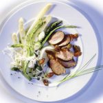 Gebratenes Lammfilet mit Spargelsalat