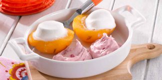 Gegrillte Marshmallow-Pfirsiche