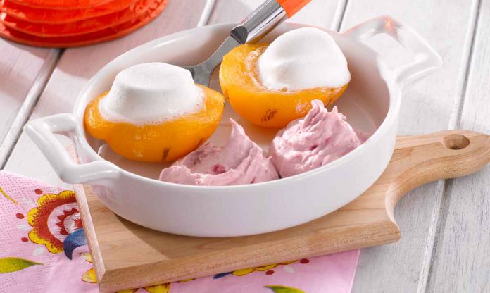 Gegrillte Marshmallow-Pfirsiche