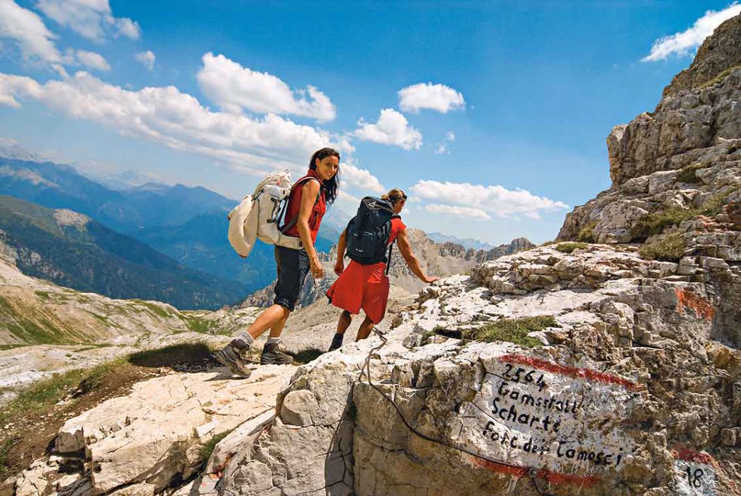 Dolomiten erleben im Südtiroler Gourmethotel Sonnalp in Obereggen, Wandern, Südtirol, Italien