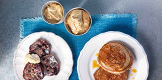 vegane Pancakes und veganes Karamelleis von Sternekoch Paul Ivic