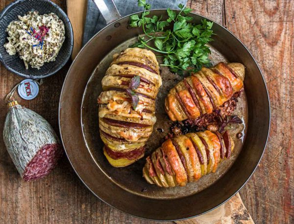 Hasselback-Kartoffeln à la Pick mit getrüffeltem Pecorino - genießen und  reisen