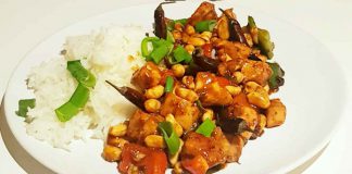 Feuriges Hühnchen Kung Pao aus China