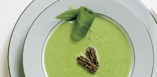 Bärlauchcremesuppe mit Morcheln