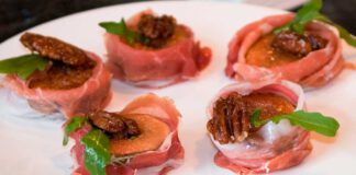 Poletto: Parmaschinkenfeige mit karamellisierten Pecannüssen