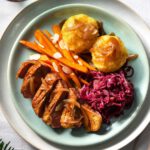 Weihnachtliche Entenbrust an Rotkohl