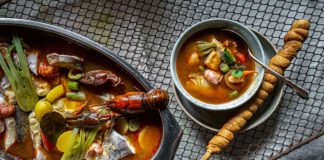 Fischeintopf Bouillabaisse vom Haubenkoch Lukas Nagl aus dem Salzkammergut