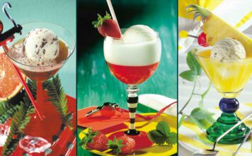 Sommerliche Trendsetter: Coko Grape, Rote Karte, Passionsfrucht-Eis-Cocktail