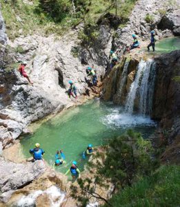 Canyoning und Klettern in der Tiroler Zugspitz Arena