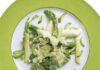 Champagner-Risotto mit buntem Spargel