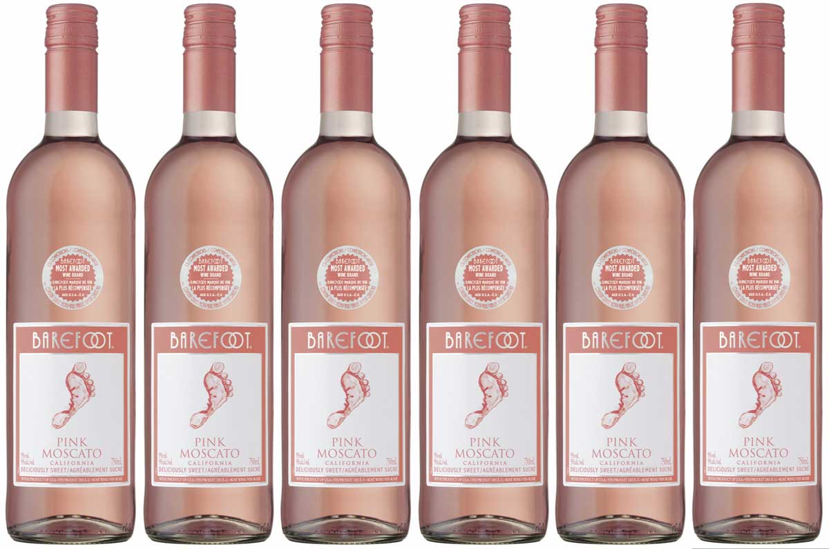 Jetzt 6 Flaschen Barefoot Pink Moscato gewinnen!