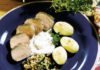 Gegrillte Lammrückenfilets mit Oliven