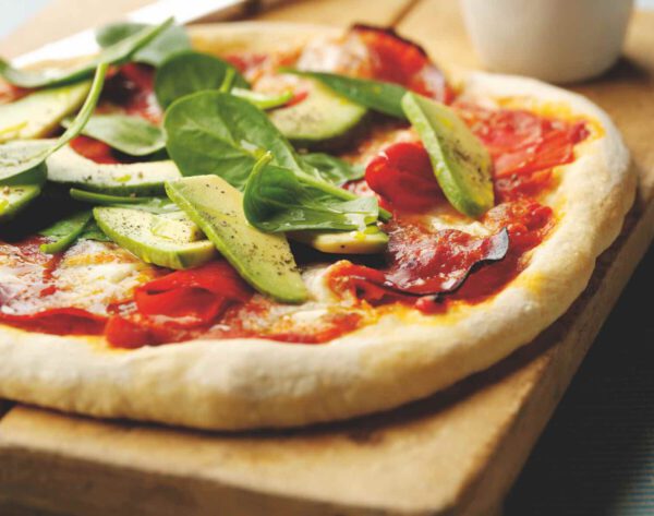 Gesunde Pizza mit Avocado oder Zwiebelpizza gefällig?