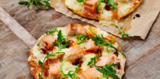 Alaska Wildlachs-Pizza