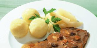 Rheinischer Sauerbraten mit Schwarzwurzeln und Mini-Kartoffelklößchen