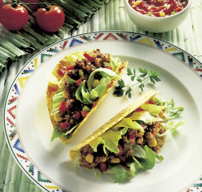 Tacos mit Fleischfüllung