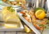 Zitronenbutter oder Kräuterbutter zu Seafood & Dorade mit Grill