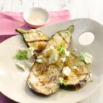 Vegetarisch grillen: Knoblauch Auberginen vom Grill