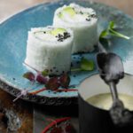 Backfisch Sushi Roll mit Tempurateig und Chiliremoulade