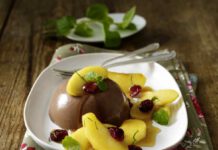 Desserts mit Minzschokolade: Schoko-Minze Panna Cotta