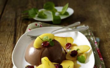 Desserts mit Minzschokolade: Schoko-Minze Panna Cotta