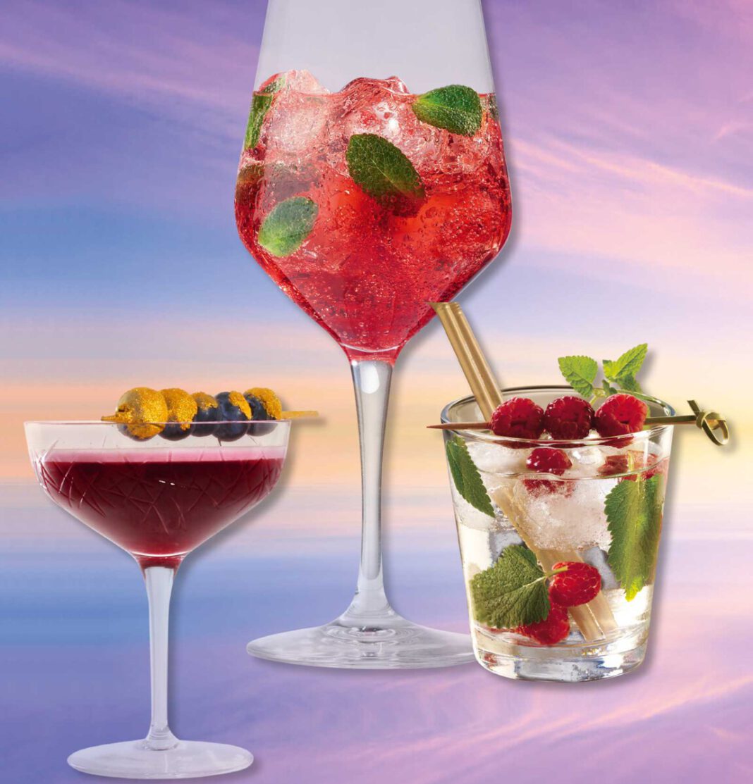 Myrtille et Miel, Campari Milano, Gize Raspberry-Ginseng Mojito