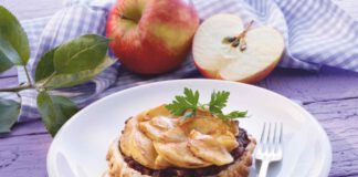 Herzhafte Tarte Tatin mit Apfel und Blutwurst