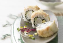 Sushi-Rezept mit Räucherlachs und Heilbutt aus Norwegen