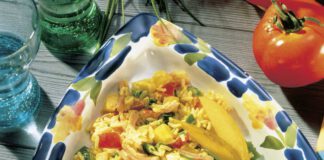 Reissalat mit Mango