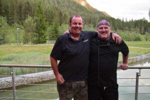 Alex Massinger mit Chefkoch Würtl am Pillersee in Tirol: Restaurant Forellenranch