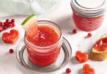 Wassermelonen-Johannisbeer-Fruchtaufstrich mit Minze, foto Diamant