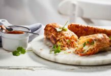 Frühlingsrollen mit Erdnuss-Limetten-Creme, foto Butaris Buttershmalzc