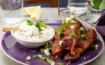 Tandoori-Spieße mit Knoblauch-Dip, foto Miere